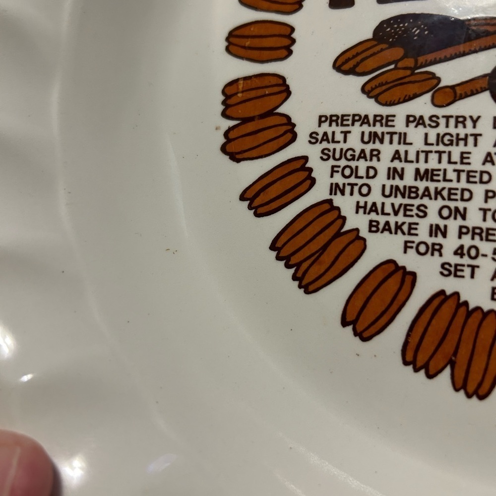 Pecan Pie Recipe Plate - Picture 5 of 6